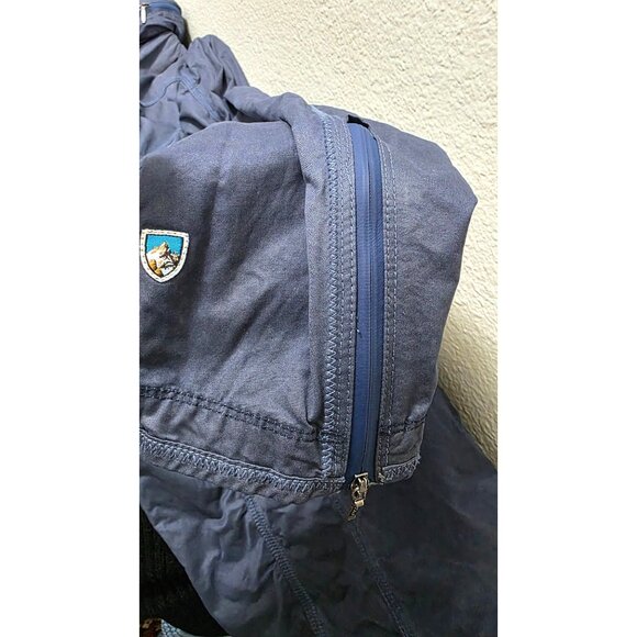 Kühl Long Hooded Windbreaker Rains Jacket Zippered Pockets Size L - Picture 9 of 9